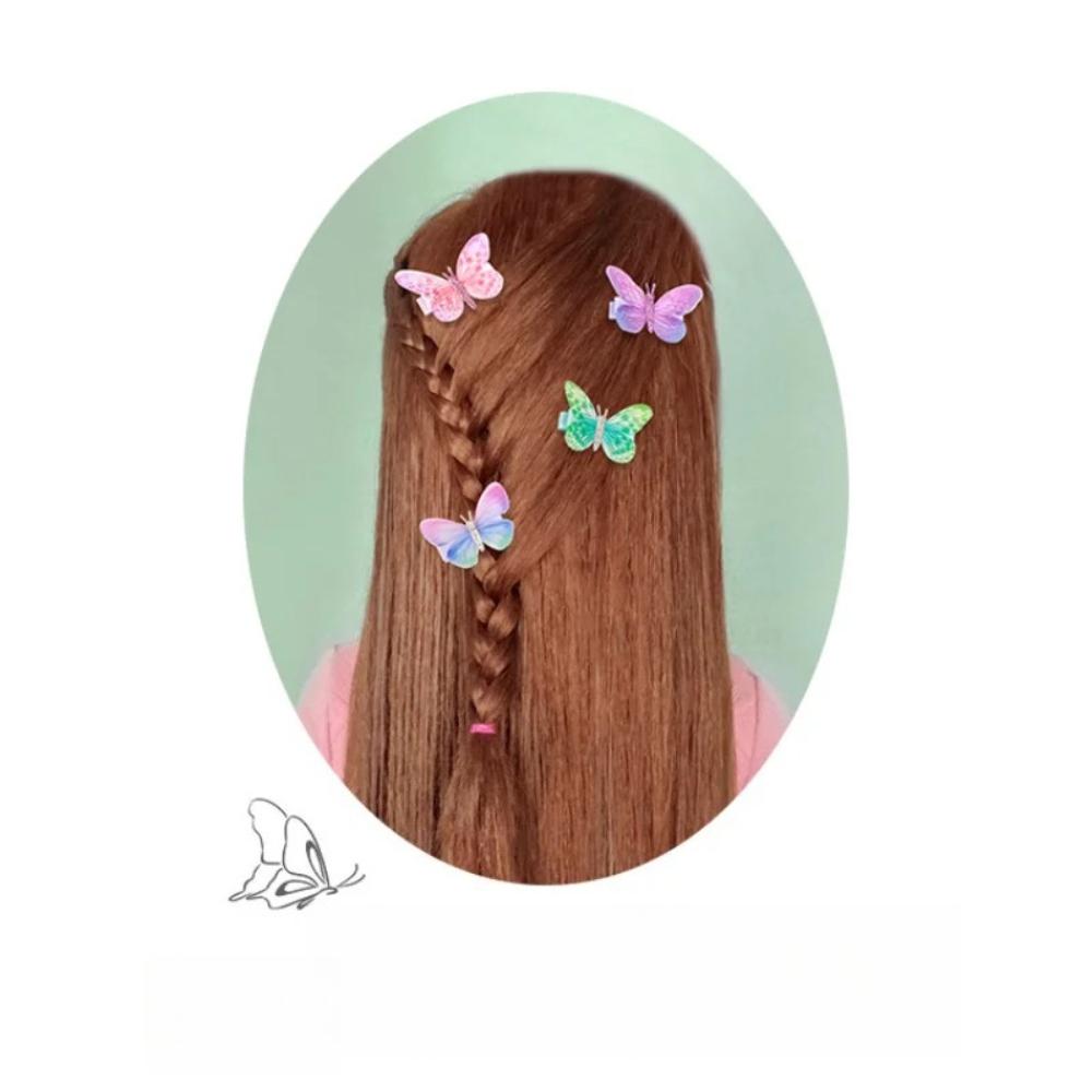 Butterfly Hair Clips for Women Kids Girls Gauze Pinzas Para El Pelo Hairpins Headdress Barette Fille Styling Accessories
