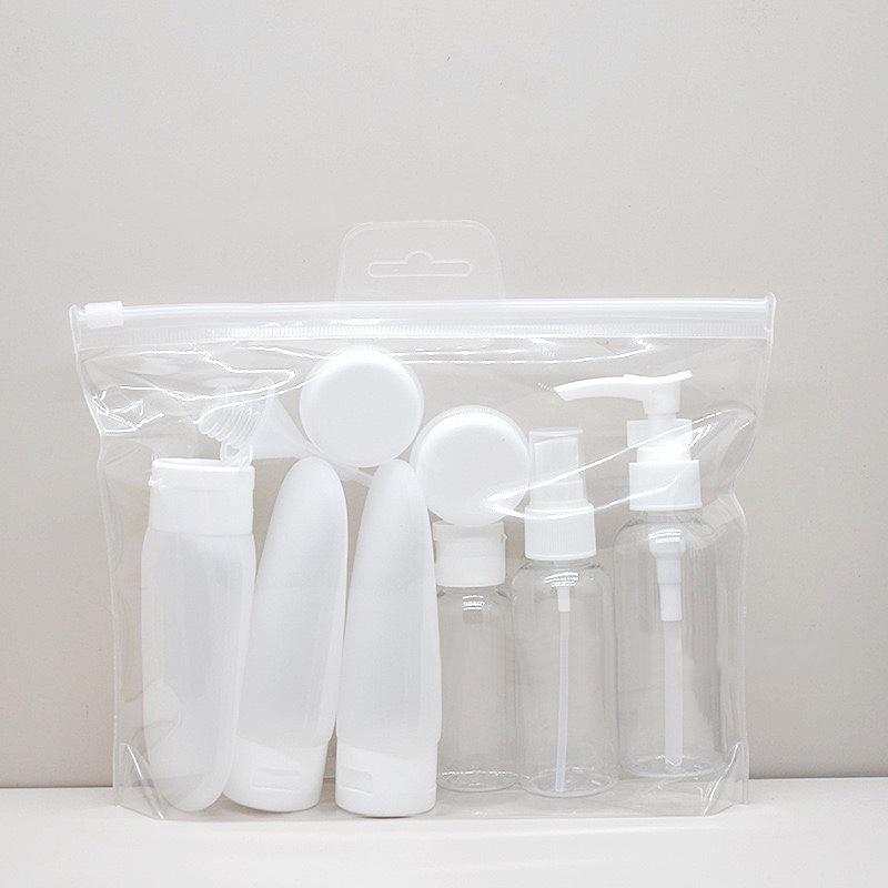 Silicone leakproof toiletries, use bottles alone when traveling, and take cream spray bottle extrusion tube when traveling.zwq