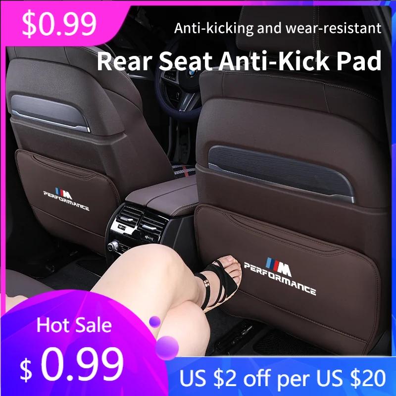2025 Hot Car Seat Back Anti Kick Pad Leather Protector Cover For BMW 5 Series F10 G30 G38 G60 X1 U11 Auto interior Decoration Ac