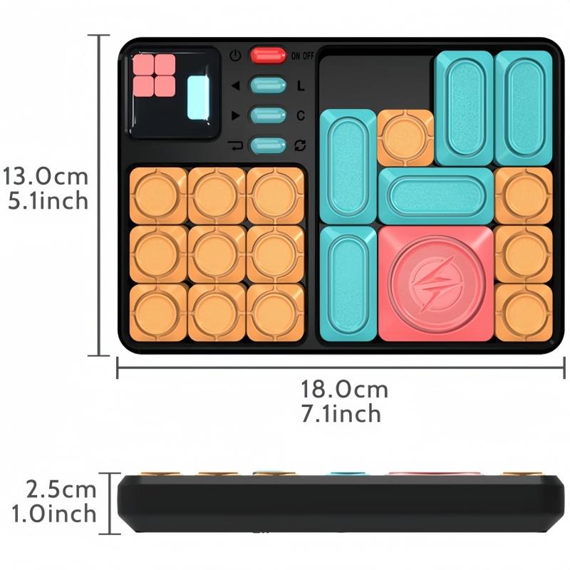 Huarong Road Magnetic Suction Block Sliding Puzzle Progressive Difficulty Game Console Thinking Training Board Game
