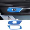 Blue Carbon Fiber Window Glass Lift Switch Frame For Corvette C8 Convertible