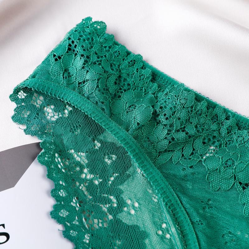 Sexy Lace Women's Panties Transparent Seamless Female Underwear Low-Waist Elasticity Briefs for Ladies Ice Silk Soft Lingerie