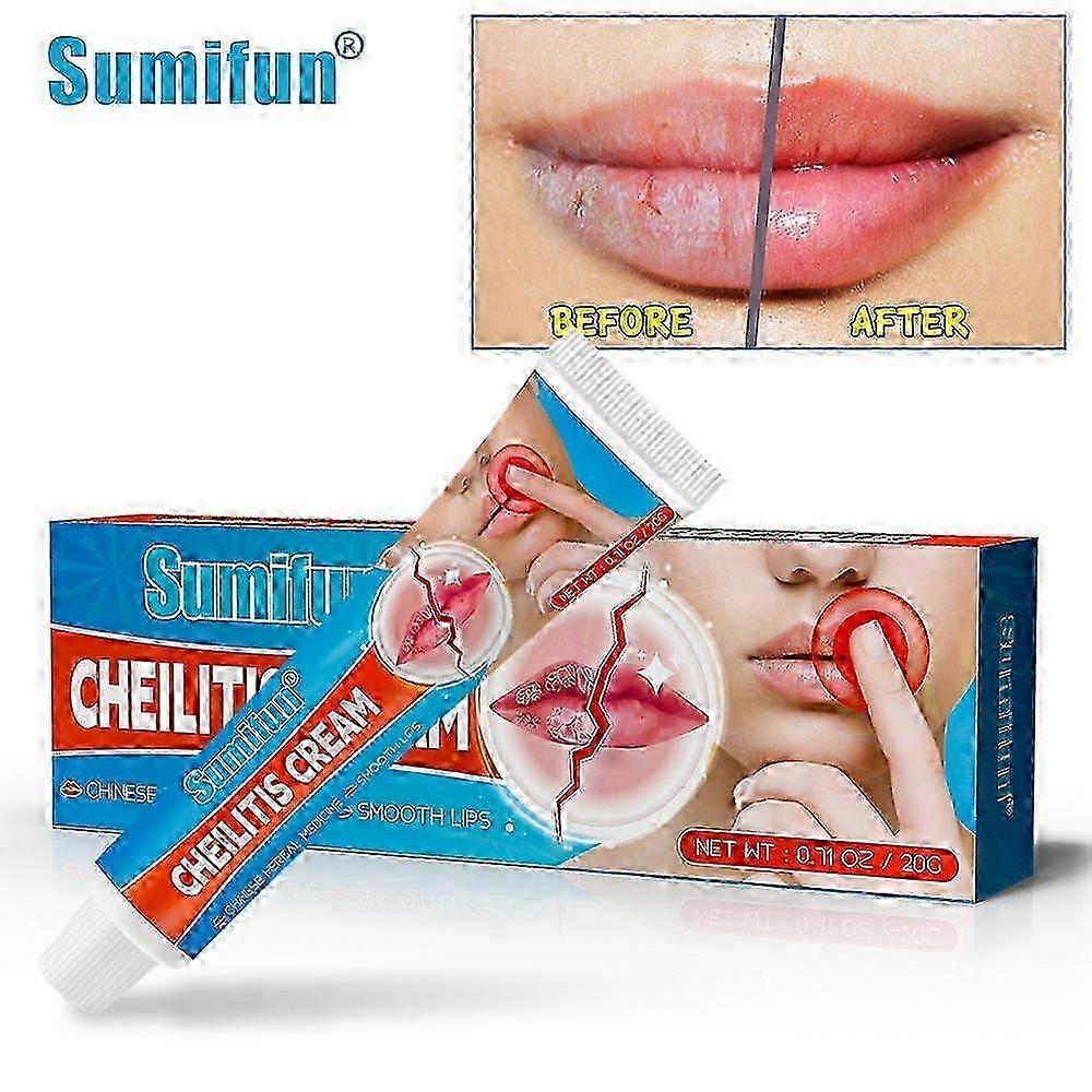 1-5X Intensive Lip Care Cream 20g - Immediate Soothe for Dry, Cracked, Peeling & Bleeding Lips JH7