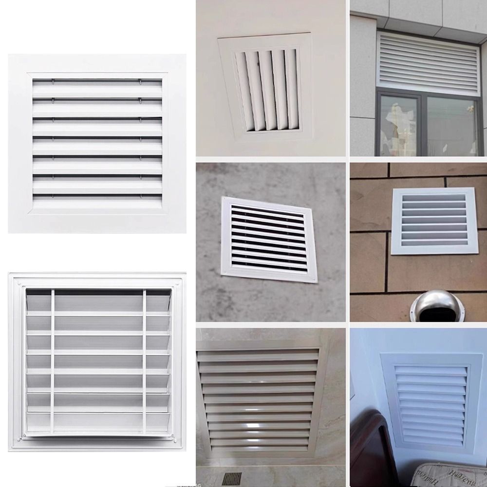 White Gable Vent Aluminum Alloy Return Air Grill New Gable Wall Shed Vent Ceiling