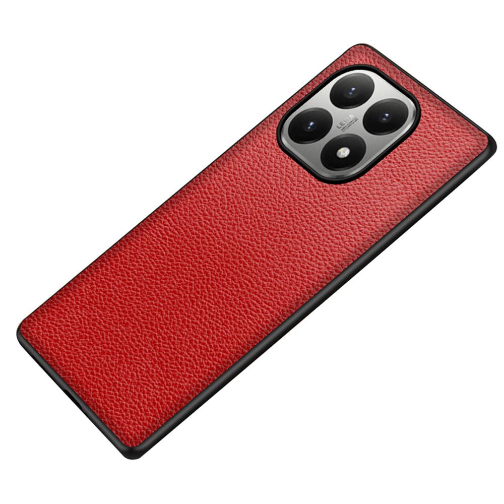 Для Xiaomi 15T Чехол Текстура личи Покрытие из ПУ кожи ПК + ТПУ Защитная задняя крышка телефона