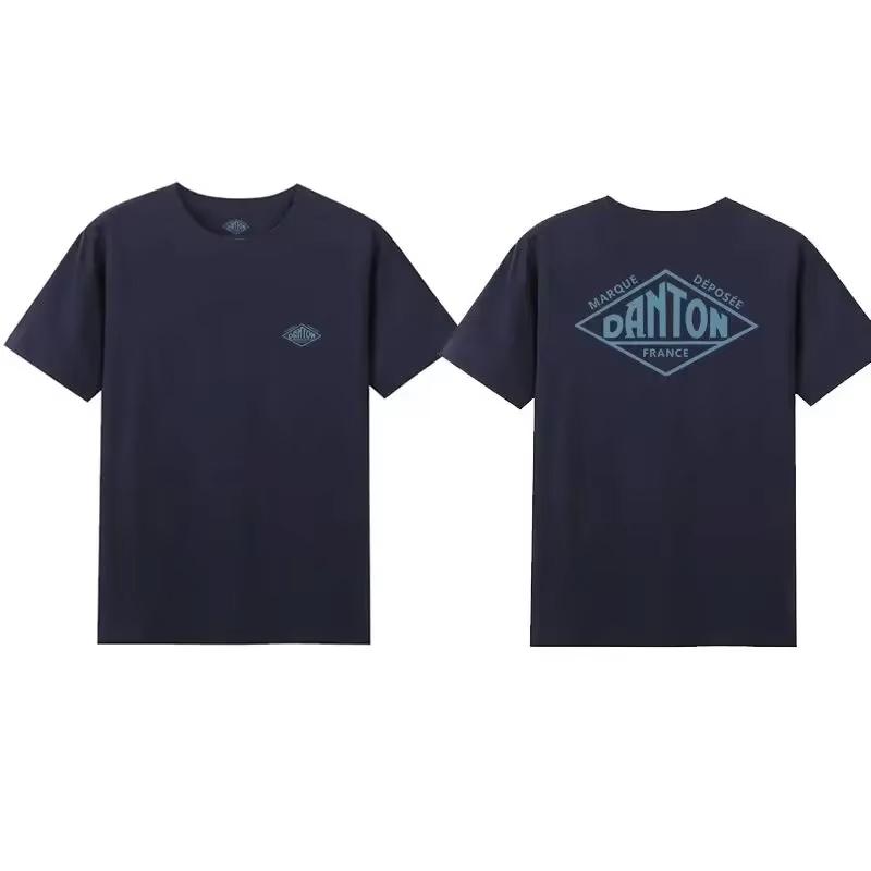 Летняя футболка из чистого хлопка в японском стиле для мужчин и женщин, парный образ в французском стиле, роскошный бренд, графические футболки, футболка Ins