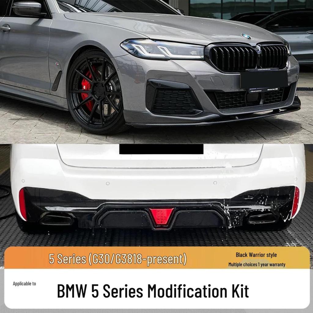 Rear Lip Tail Throat for BMW 5 Series G30/G38 (2018-2023) - CS Style Four-Outlet Modification.