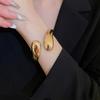 Opening Adjustable Bangles Gold Silver Color Alloy Bangles Goth Irregular Women Bangles Light Luxury Jewelry Accessories Gifts