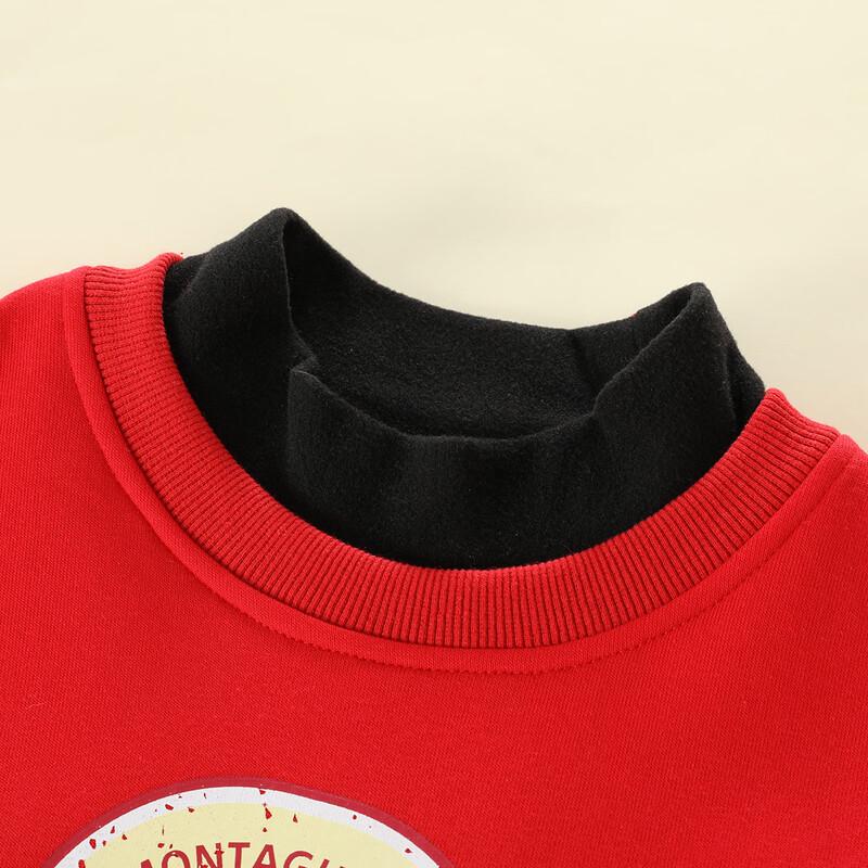 Красная счастливая флисовая толстовка Monceau Kids