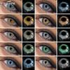 1Pair Colored Contact Lenses for Eyes Gray Eye Pupils Blue Eye Lenses Brown Contacts Cosmetic Green Lenses Yearly Lens