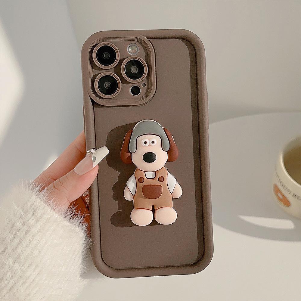 Мультяшный Модный Бренд Чехол для Телефона для Apple IPhone 15 Pro Max, 3D Собака, 13 Дропшиппинг, 11 Чехол с Полным Покрытием Защитный Чехол Huawei