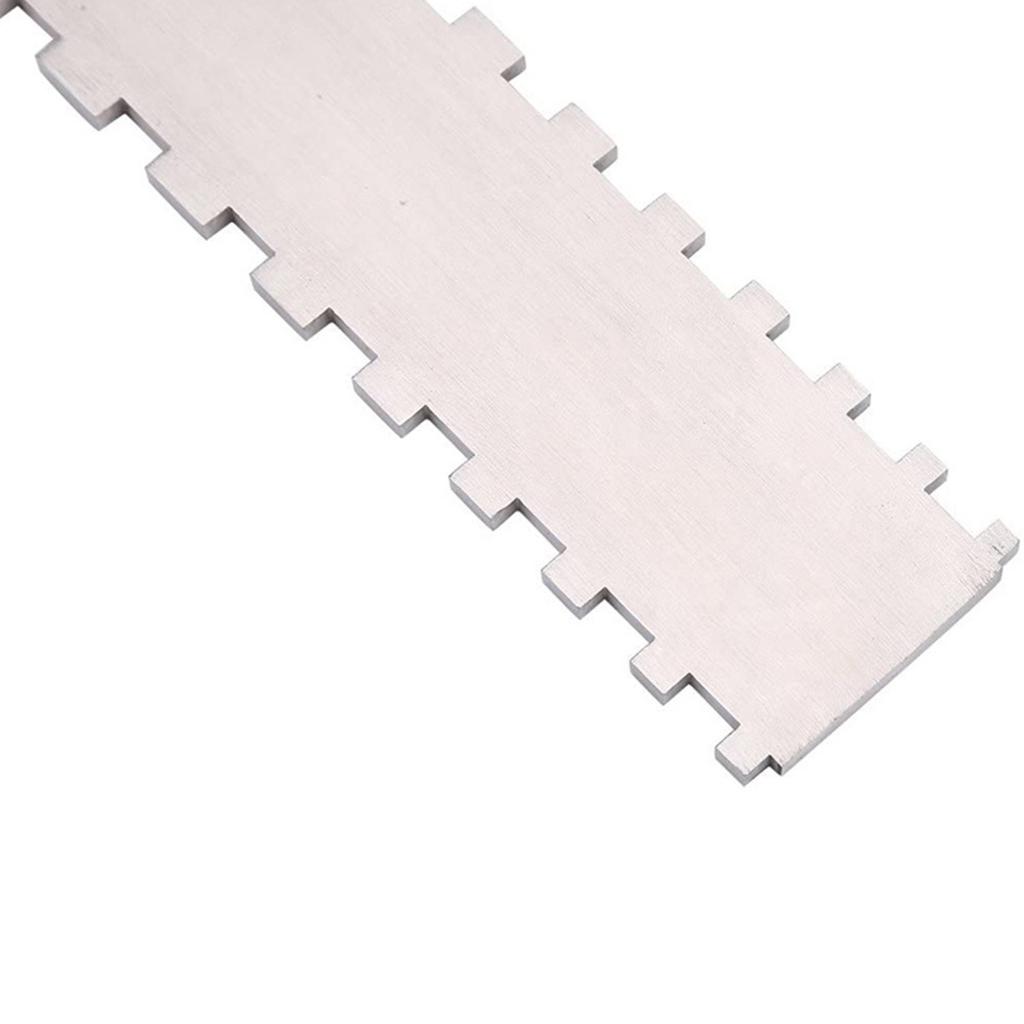 Guitar Neck Notched Straight Edge Ruler Guitar Fret Leveling Ruler Double Notched Straightedge Luthiers Tool Easy To Use