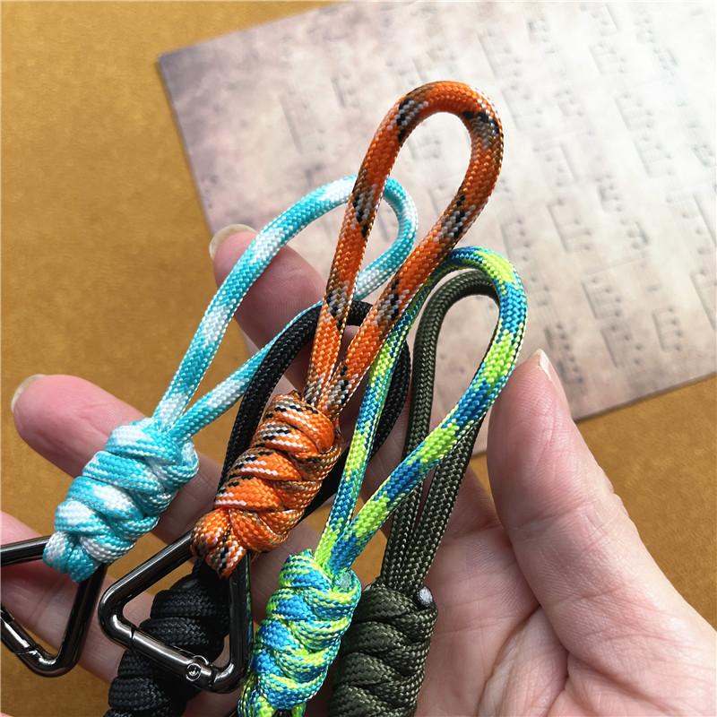 Key String Heavy Metal Keychain Strap Nylon Sling Handmade Chain Premium Rope for Keys Universal Pendant for Keys Short Lanyard