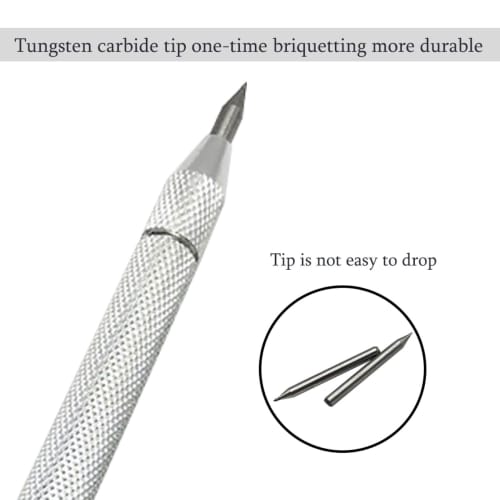 NEPAK Metal Scribe Tool, Tungsten Carbide Scriber Pen with Magnet for Machining, Engraving, and Welding (Includes 24 Marking Tips)
