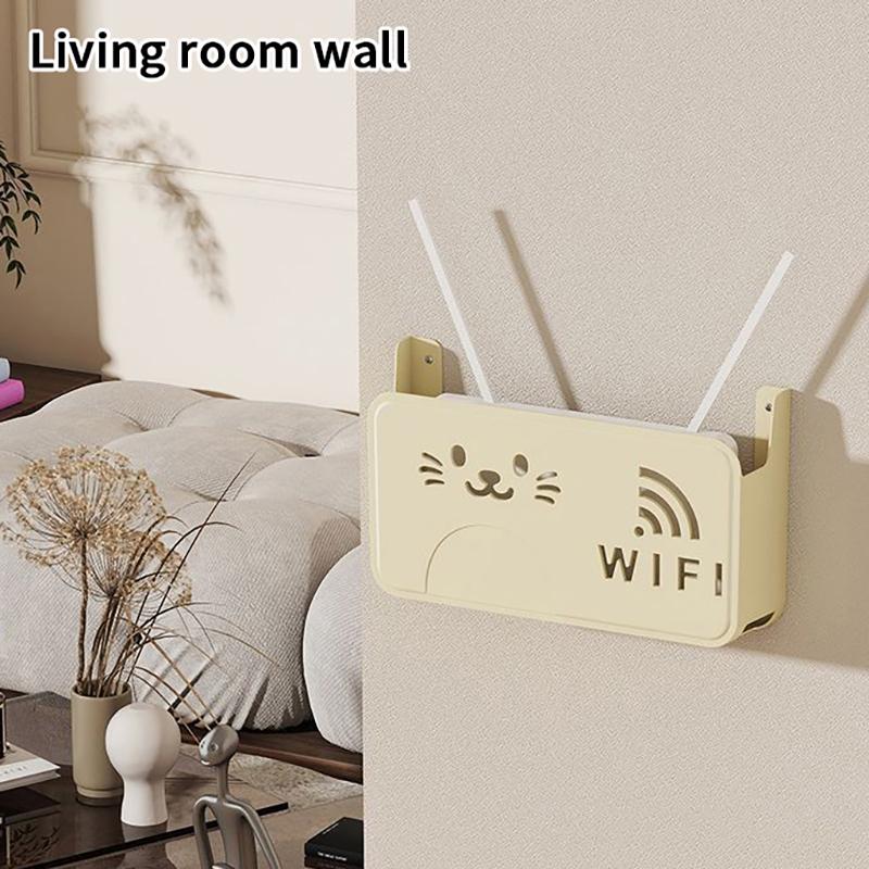 Беспроводной Wi-Fi роутер, коробка для хранения, розетка для гостиной, Wi-Fi декор, настенная полка для ТВ-приставки, органайзер для кабелей и питания