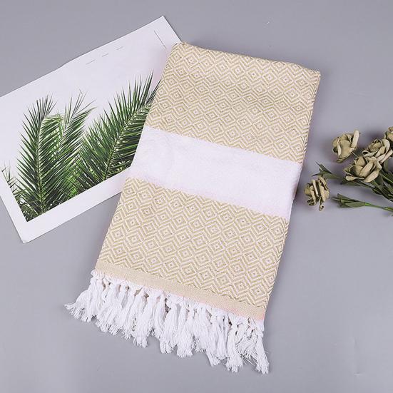 Turkish Hand Towels Stylish Boho Farmhouse Style with Tassels Quick-drying Geometric Patterns Versatile Hand Towel