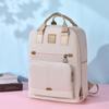 Women's Backpack Mummy Bag Laptop Bag Water-Repellent Backpack Solid Color Student Schoolbag