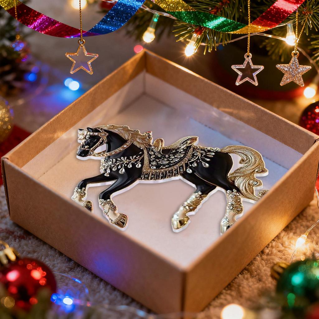 Подвеска-лошадь, Рождественское украшение-подвеска, В качестве подарочной подвески для любителей лошадей, Великолепная рождественская подвеска