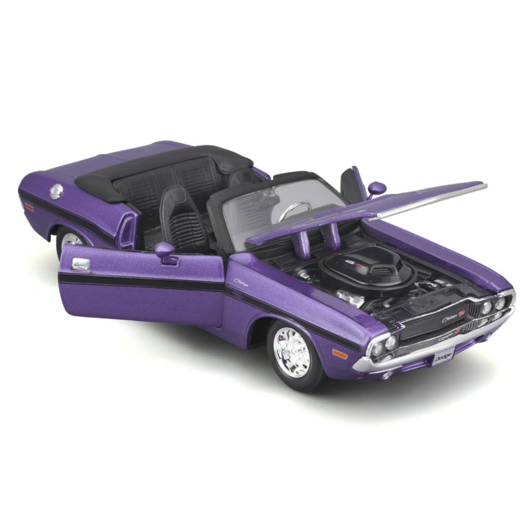 Maisto Масштабная модель Dodge Challenger 1970 Кабриолет Фиолетовый Литая модель Готовая 31264 1/24 / Автомобиль, Продукт,