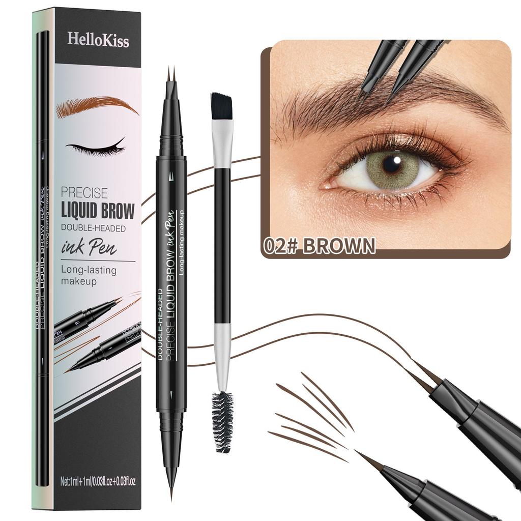 Карандаш для бровей Natural and Smooth Wild Eyebrow с двумя головками, водостойкий, устойчивый к поту и не размазывающийся