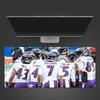 Baltimore Ravens Players Mouse Pad, Large Gaming Desk Mat, Non-slip XXL Mousepad for Laptop & Tablet, Mini PC Playmat with Stitched Edges