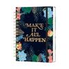 Stylish A5 Coil Notebook Spiral Bound Hardcover Spiral Notebook Elastic Band Lined Pages Lined Journal Office Notes