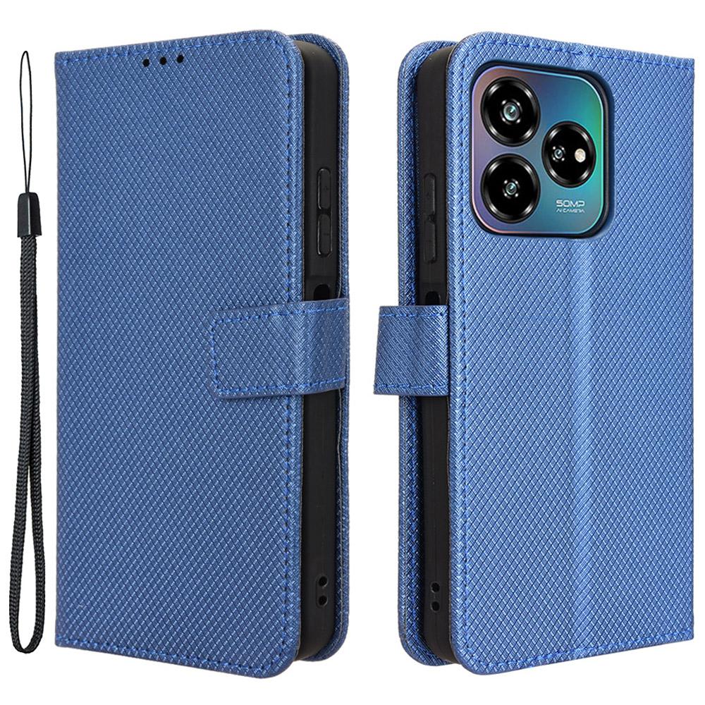 Для ZTE Axon 60 Lite/Blade V60 Vita Чехол для телефона из ПУ кожи с ромбовидной текстурой Противоударный чехол