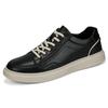 Men Shoes Genuine Leather Designer Fashion Brand Mens Sneakers Lace-up Black White Casual Shoes Men Skateboard Footwear