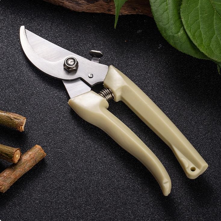 Ручные инструменты, садовые ножницы, простые в использовании садовые секаторы, инструменты для уличного ландшафта, цвет, бежевый, светлый, резка фруктов