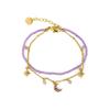 Bracelet - LUXENTER - Ayora - Cristal violet - Finition or jaune 18 carats - 16+3 cm