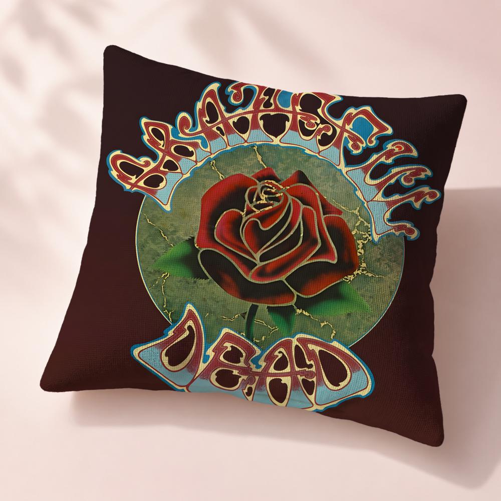 Street ggGrateful DeaD Cushion Cover Premium Reversible Pillow Cover in Dual Comfort Decor for Home  Car