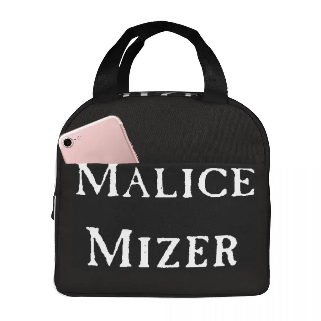 Malice Mizer Вижуал-кей Японская Рок-группа Готический Термосумка для обеда для женщин детей Портативные контейнеры для еды Термоланчбокс Сумка-тоут