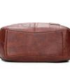 Women Solid Color Bag Vintage Shoulder Bag Large Capacity Handbag