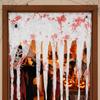 Irregular Frayed Torn Strip Scary Bloody Curtain Blood Splatter Gauze Door Hanging  Ghost Festival