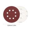 50Pcs Sanding Discs 5.9 Inch 150mm 8 Holes 240 180 120 80 60 Grit Sandpaper for Random Orbital Sander