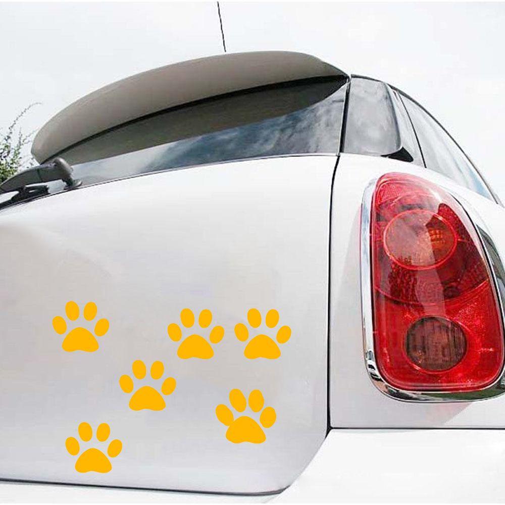 Automobile Decoration Creative Fashion Footprint Prints Car Sticker  Cute Cat Paw