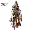 Decorative Tassel Hanging Pendants Witch Door Bell Decoration, Boho Sun Catchers, Retro Wind Chime, Pentagram Star Moon Mysterious Wall Decorations