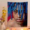 Хип-хоп ZXXXTentacion Аниме Гобелен Дешевый Хиппи Настенный Ковер Бохо Настенные Гобелены Мандала Домашний Декор