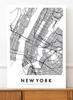 Плакат Нью-Йорк план города карта