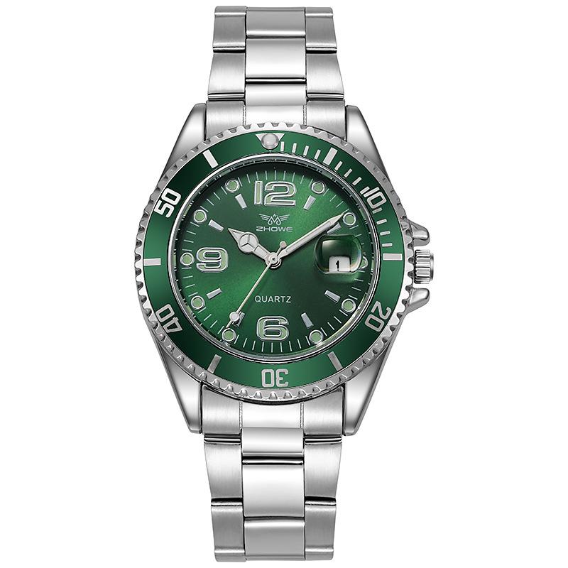 Silicone Tape Green Water Ghost Sports Watch Men'S Luminous Men'S Business Quartz Watch, Not Waterproof Watch Now