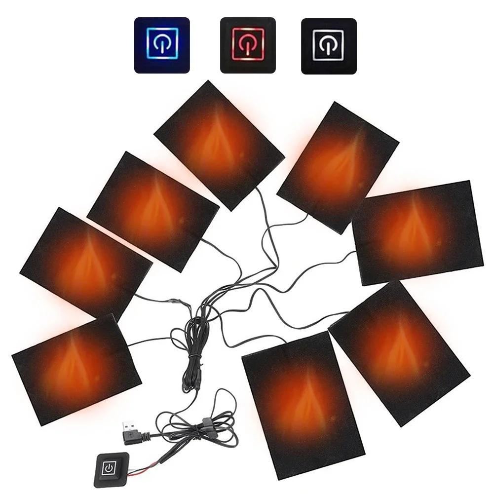 5V Heating Sleeping Mat Multi-functional Sleeping Mattress Cold Resistant 3-Level Temperature for Camping Hiking for Backpacking