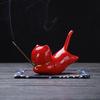 Incense Stick Holder Multifunctional Adorable Cartoon Cat Shape Ceramic Incense Holder for Home Decoration