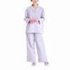 Francfranc Purple Pajama Set with Embroidered Logo and Check Jacquard and Relaxation 2025 Model Pattern, Loungewear, Wear,