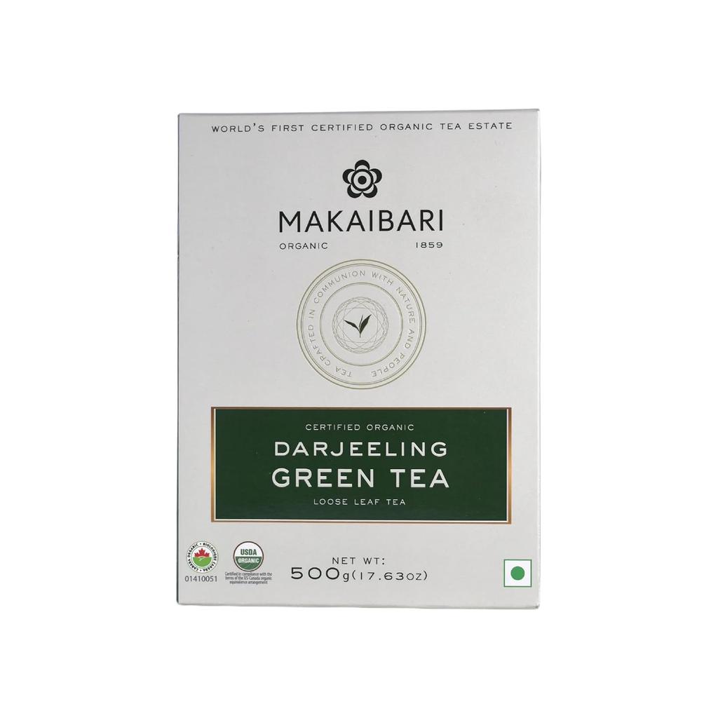 Makaibari Darjeeling Green | 500 Gm Loose Leaf | Monocartoon Green Tea | Refreshing and Energizing | Handpicked Tea