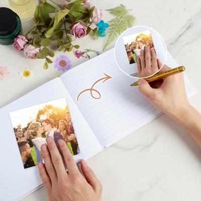 Персонализированная свадебная гостевая книга Простая элегантная книга для подписей на свадебном приеме Книга для свадебных фотографий своими руками Свадебные подарки