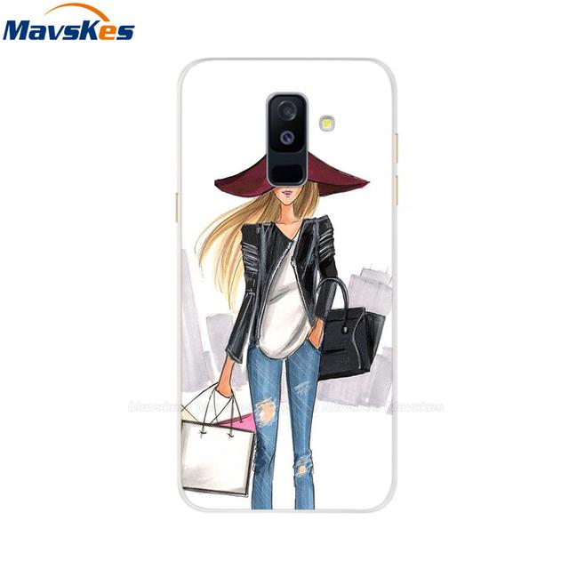 Силиконовый чехол для Samsung Galaxy A6, чехол для двух SIM-карт, Sm A600 A600f, чехол для Samsung A6 Plus A605 A605f, чехол