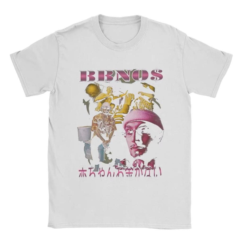 Винтажные футболки BBNO$ Vintage Bootleg для мужчин с круглым вырезом, 100% хлопок, футболки с коротким рукавом, одежда с принтом