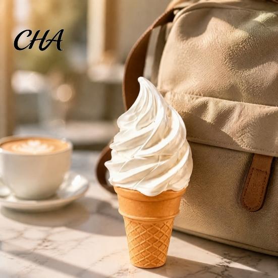 Articulated Ice Cream Toy Retractable Longsword Toy, Twisting Slippery Cone Spiral Rotating Fidget for Kids Adults