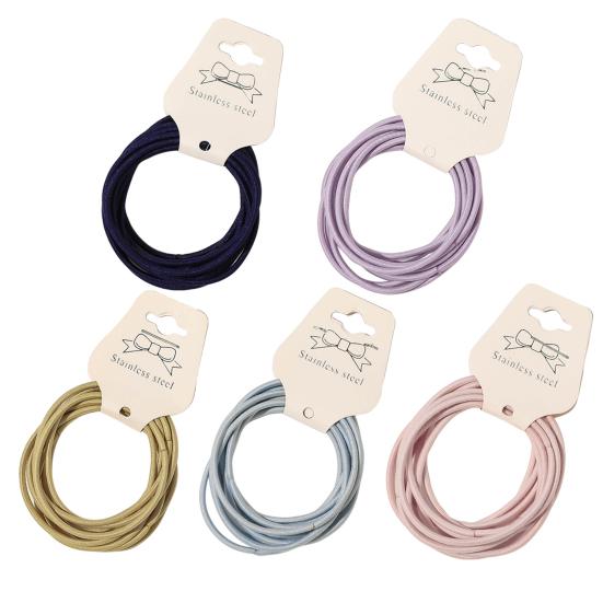 20 шт., толстые резинки для волос, тонкий материал, высокоэластичные веревки для волос, противоскользящие топы для волос, повязка для волос для женщин и девочек