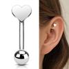 Star Curved Eyebrow Sticks Stainless Steel Punk Body Jewelry  All-gender